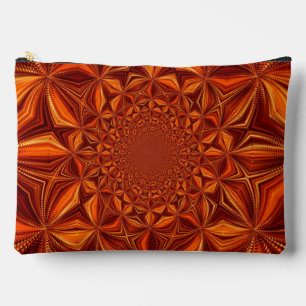 Kaleidoscope Red Digital Art Pattern-67546 Accessory Pouch