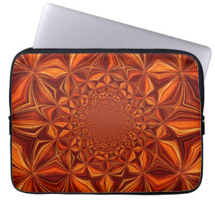 Kaleidoscope Red Digital Art Pattern-67546 Laptop Sleeve