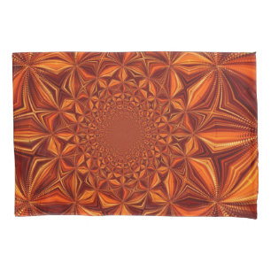 Kaleidoscope Red Digital Art Pattern-67546 Pillowcase