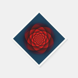 Kaleidoscope ROSE red Napkin