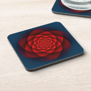 Kaleidoscope ROSE red + your idea Coaster
