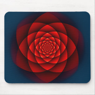 Kaleidoscope ROSE red + your idea Mouse Pad