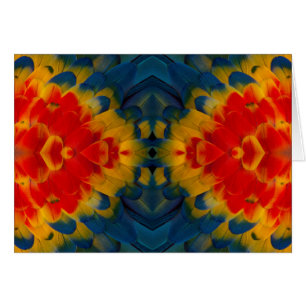 Kaleidoscope Scarlet Macaw design