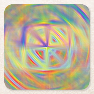 Kaleidoscope Square Paper Coaster