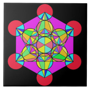 Kaleidoscope Star Ceramic Tile
