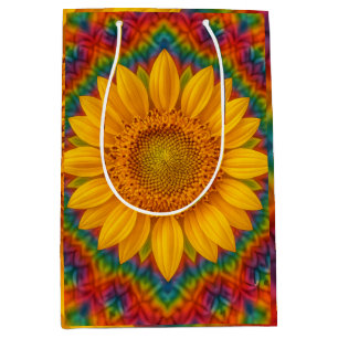 Kaleidoscope Sunflower  Medium Gift Bag