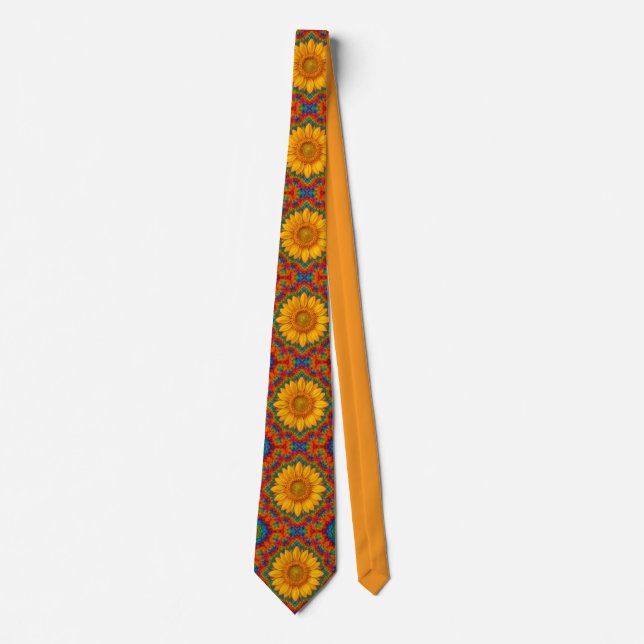 Kaleidoscope Sunflower Socks Tie (Front)