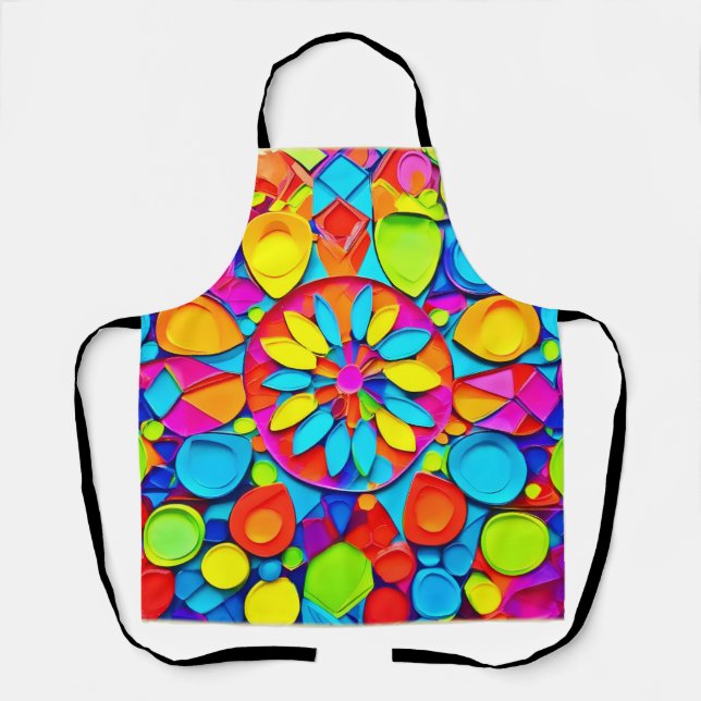 Kaleidoscope Symphony Artwork Apron (Front)