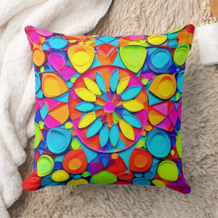 Kaleidoscope Symphony Artwork Cushion