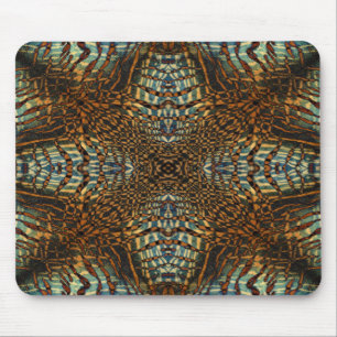 Kaleidoscope tiger fur pattern mouse pad
