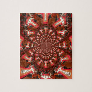 Kaleidoscope Tongue Art Print/Graphic Jigsaw Puzzle