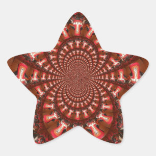 Kaleidoscope Tongue Art Print/Graphic Star Sticker