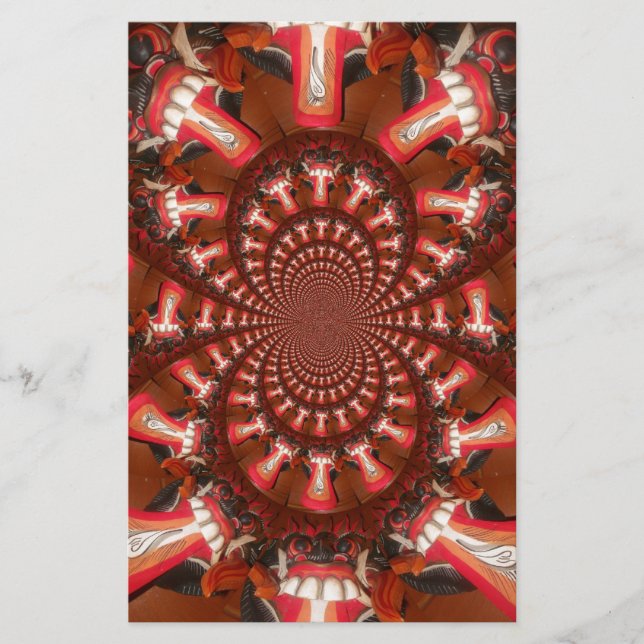 Kaleidoscope Tongue Art Print/Graphic Stationery (Front)