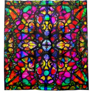 Kaleidoscope V2 Shower Curtain