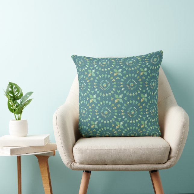 Kaleidoscope Wheel Pattern A Dragonfly Cushion (Chair)