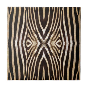 Kaleidoscope Zebra Fur Pattern Tile