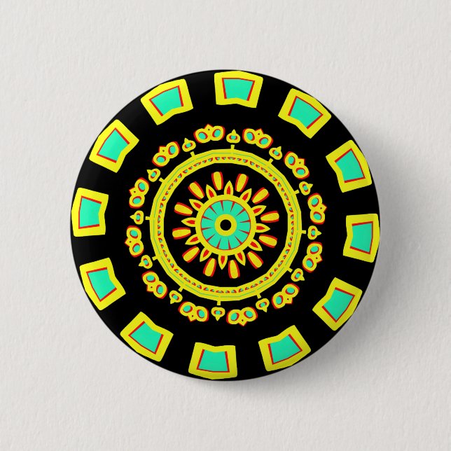 Kaleidoscopic 110714(16) 6 cm round badge (Front)
