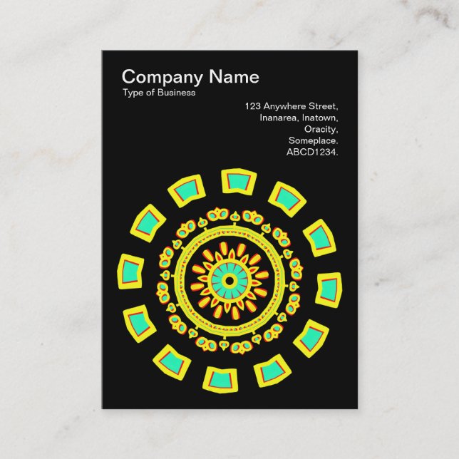 Kaleidoscopic 110714(16) business card (Front)