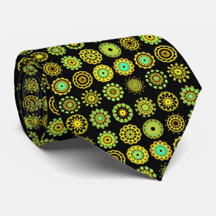 Kaleidoscopic 110714 - 16 Mandalas - on Black Tie