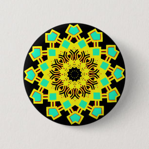 Kaleidoscopic 110714(5) 6 cm round badge