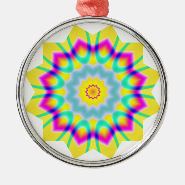 Kaleidoscopic 260614(1) metal tree decoration (Front)