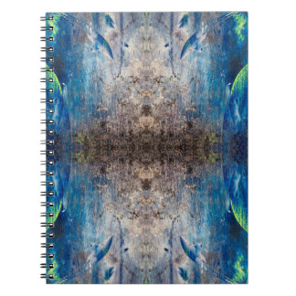 Kaleidoscopic abstract colorful bohemien mandala notebook