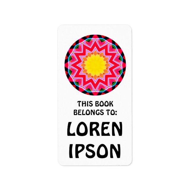Kaleidoscopic - Book Plate Label (Front)