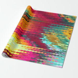Kaleidoscopic Brilliance: Shimmering Glass-inspire Wrapping Paper
