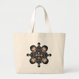 Kaleidoscopic Dancing Dror Large Tote Bag