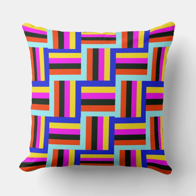 Kaleidoscopic Grid Cushion (Front)