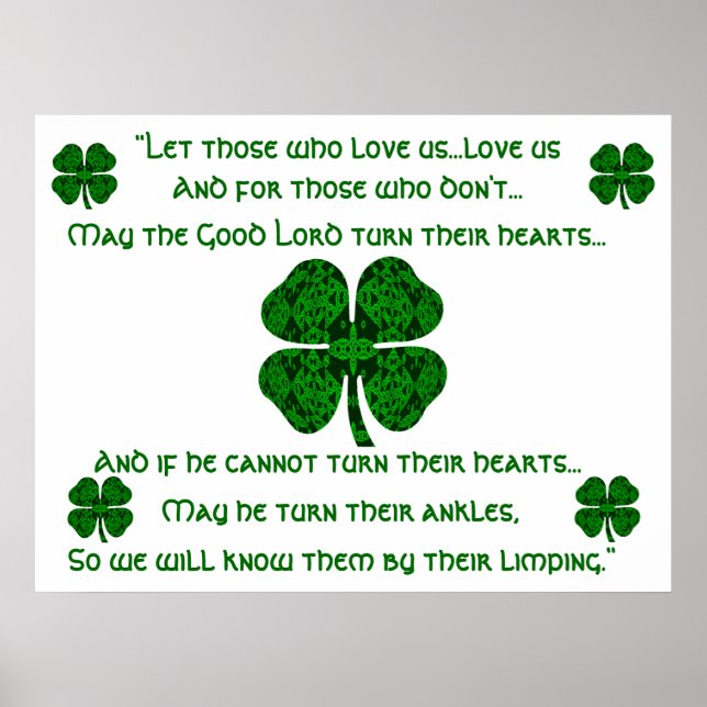 Kaleidoscopic Irish Blessing 4 Poster (Front)