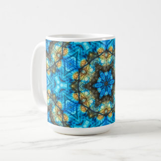 Kaleidoscopic Labradorite "Stained Glass" Coffee Mug