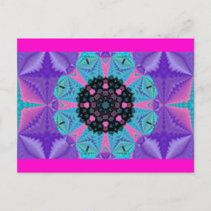 Kaleidoscopic Mandala Design Postcard.2 Postcard