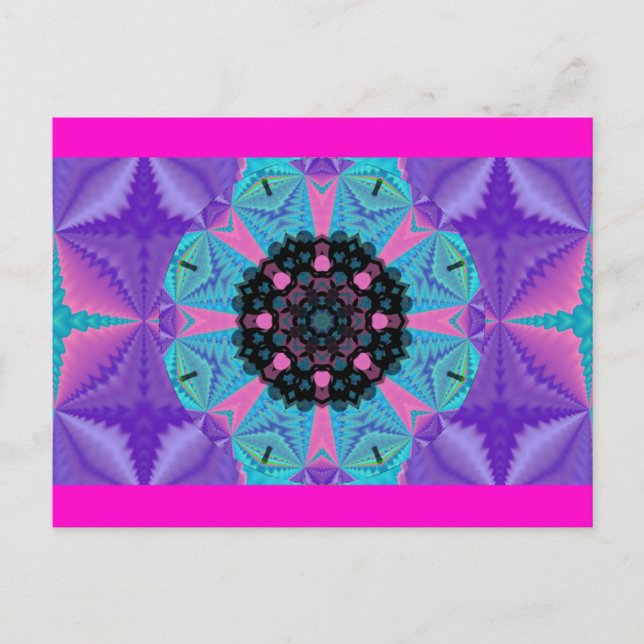 Kaleidoscopic Mandala Design Postcard.2 Postcard (Front)