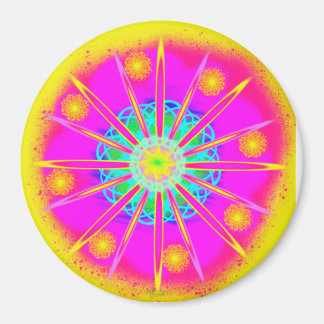 Kaleidoscopic Sun by Power Flower Magnet