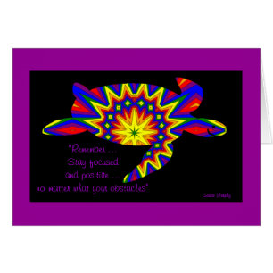 Kaleidoscopic Turtle with Quote Card 1