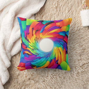 Kaleidoscopic Vortex: A Colourful Journey Cushion