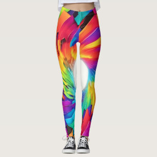 Kaleidoscopic Vortex: A Colourful Journey Leggings