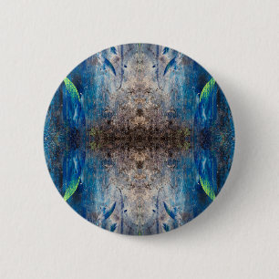 Kaleidoskopisch abstrakt bunt bohemien mandala 6 cm round badge