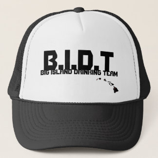 kalenaidea, B.I.D.T, BIG ISLAND DRINKING TEAM Trucker Hat