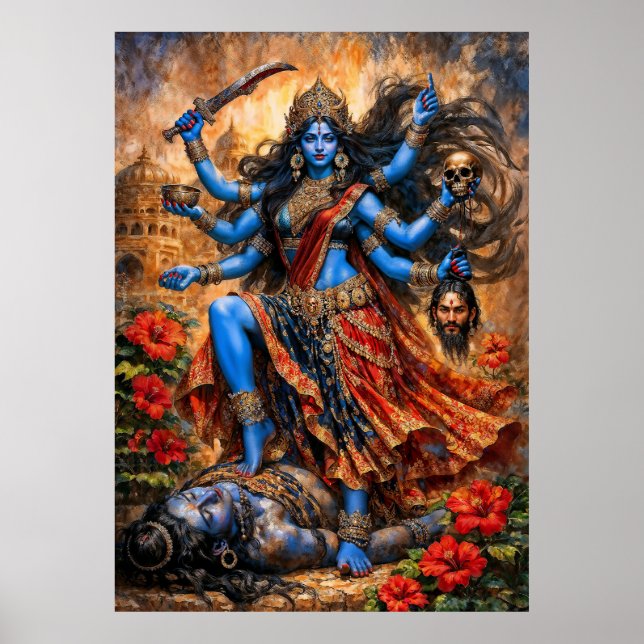 Kali Dance on Shiva Poster (Front)