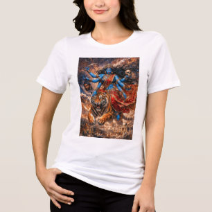 Kali Goddess Riding the Tiger Tri-Blend Shirt