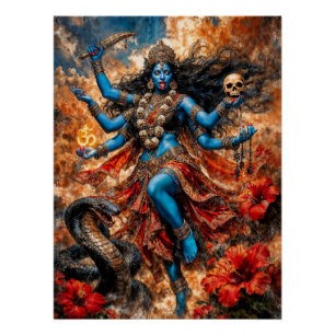 Kali Ma Fantasy Illustration Poster