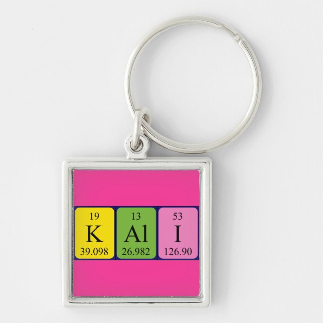 Kali periodic table name keyring (Front)