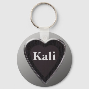 Kali Personalised Heart Keychain by 369MyName
