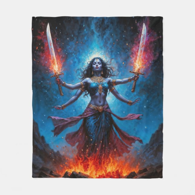 Kali Rising Fleece Blanket (Front)