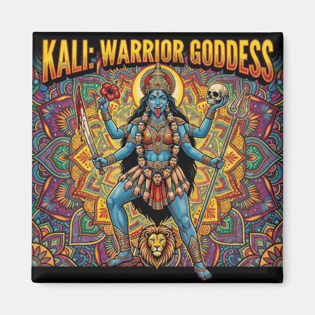 Kali Warrior Goddess Magnet (Front)