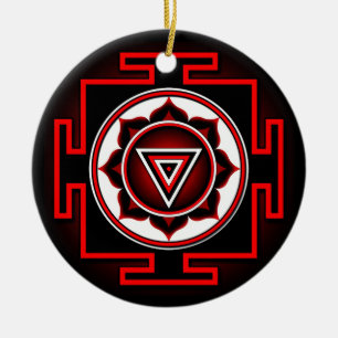 Kali Yantra Ceramic Ornament