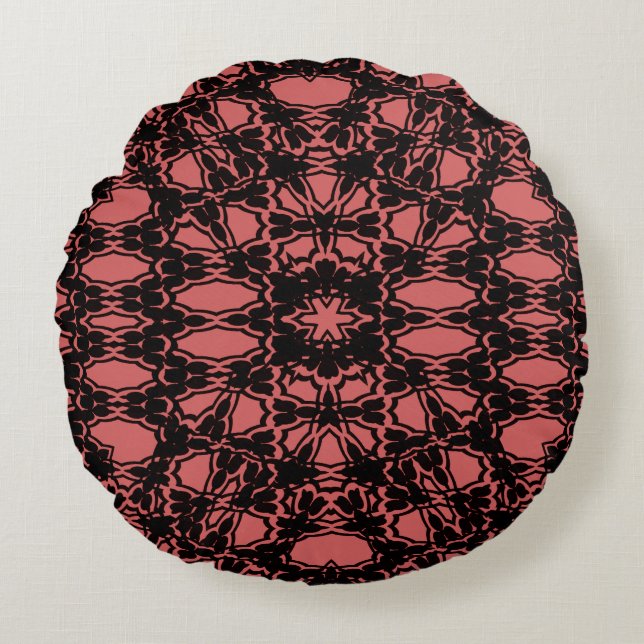Kalidoscope flower round cushion (Front)