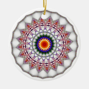 'KaliFract0062' Ceramic Ornament